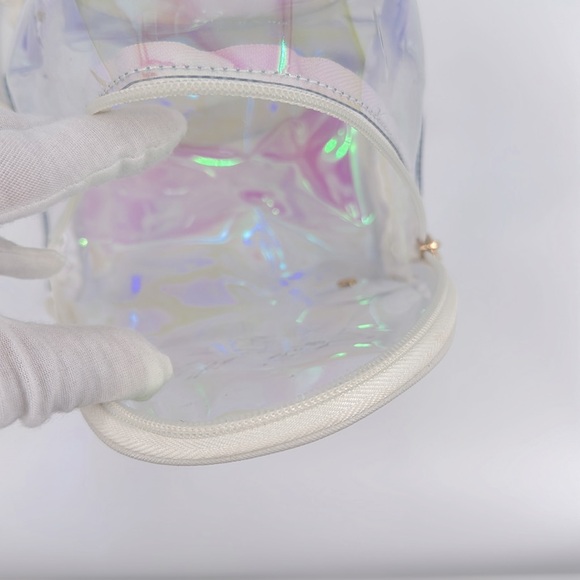 Mini Sling See Through Backpack- Iridescent - Picture 8 of 11